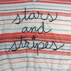 Fifth Sun Stars and stripes women's Large sized top